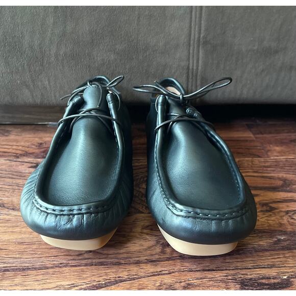 $850 NIB Men\'s Bottega Veneta Black Leather Driving Chukka Shoes Size 40(7) main image 9